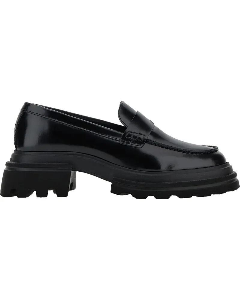 Hogan Loafer Loafer schwarz Schwarz