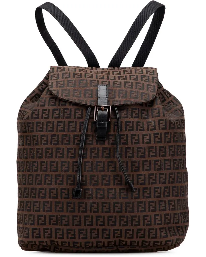 Fendi Rucksäcke Zucchino Canvas Backpack braun Braun