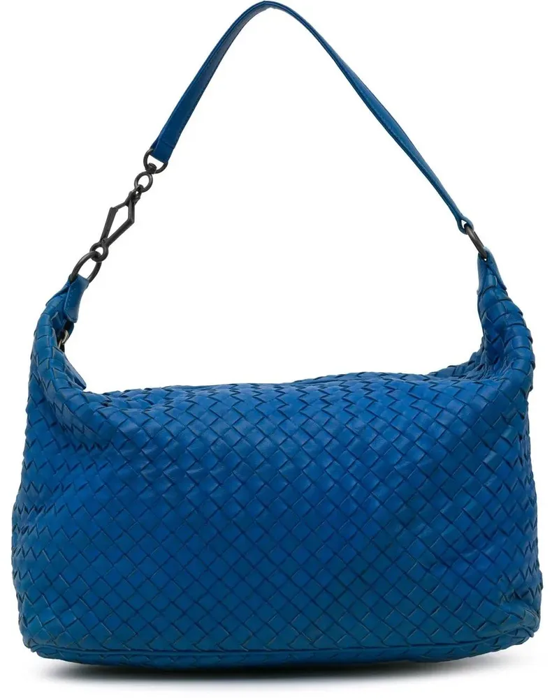 Bottega Veneta Hobo Bags Nappa Intrecciato Shoulder Bag blau Blau