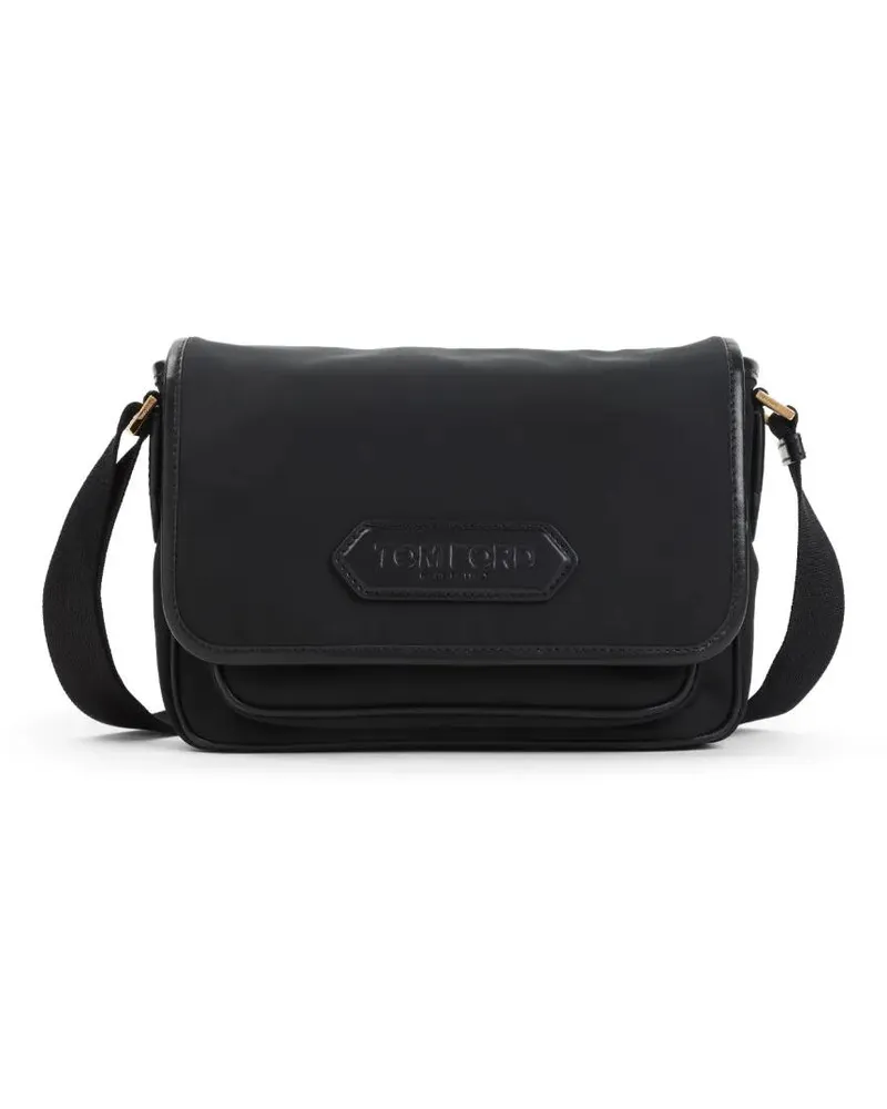 Tom Ford Hobo Bags Messenger Black Polyester Shoulder Bag schwarz Schwarz