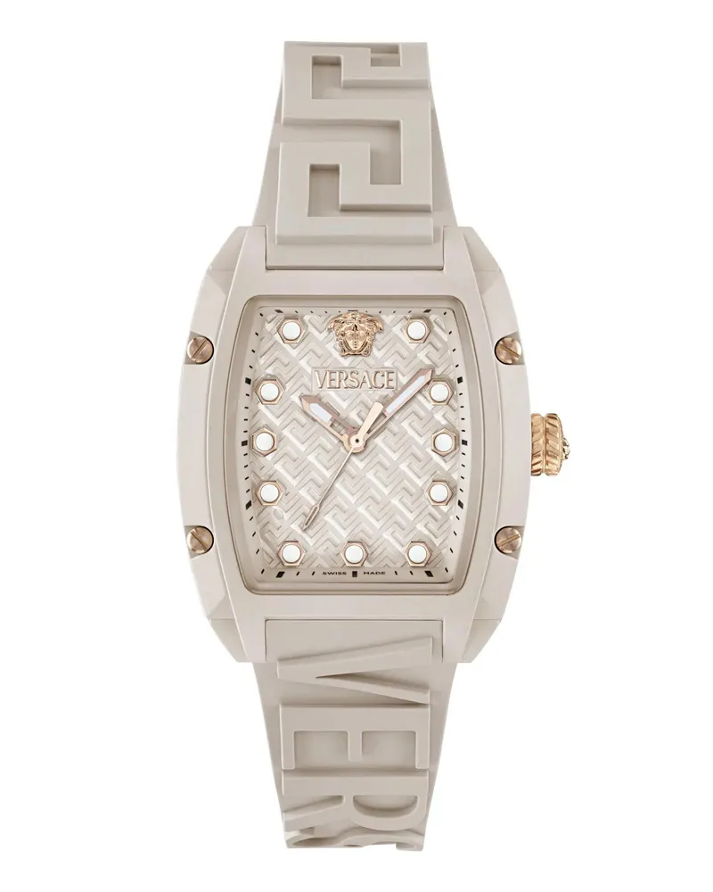 Versace Uhr Quarz-Analoguhr Dominus Eco Ceramic.iconi white Weiß