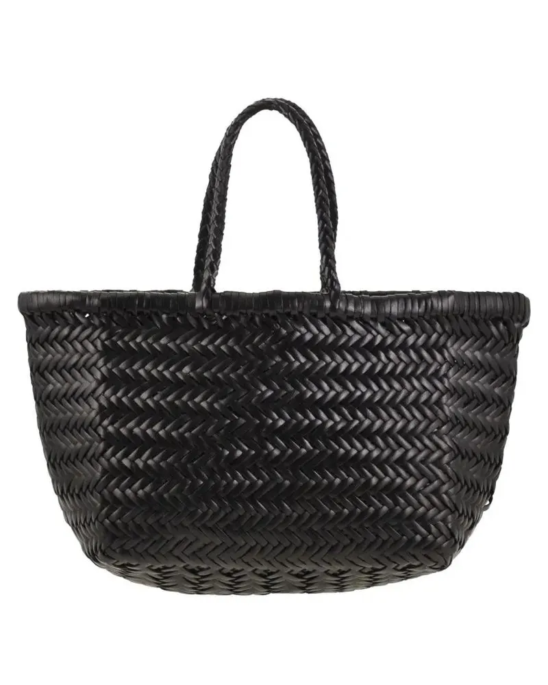 Dragon Diffusion Shopper & Totes Triple Jump Small - Woven Leather Bag schwarz Schwarz
