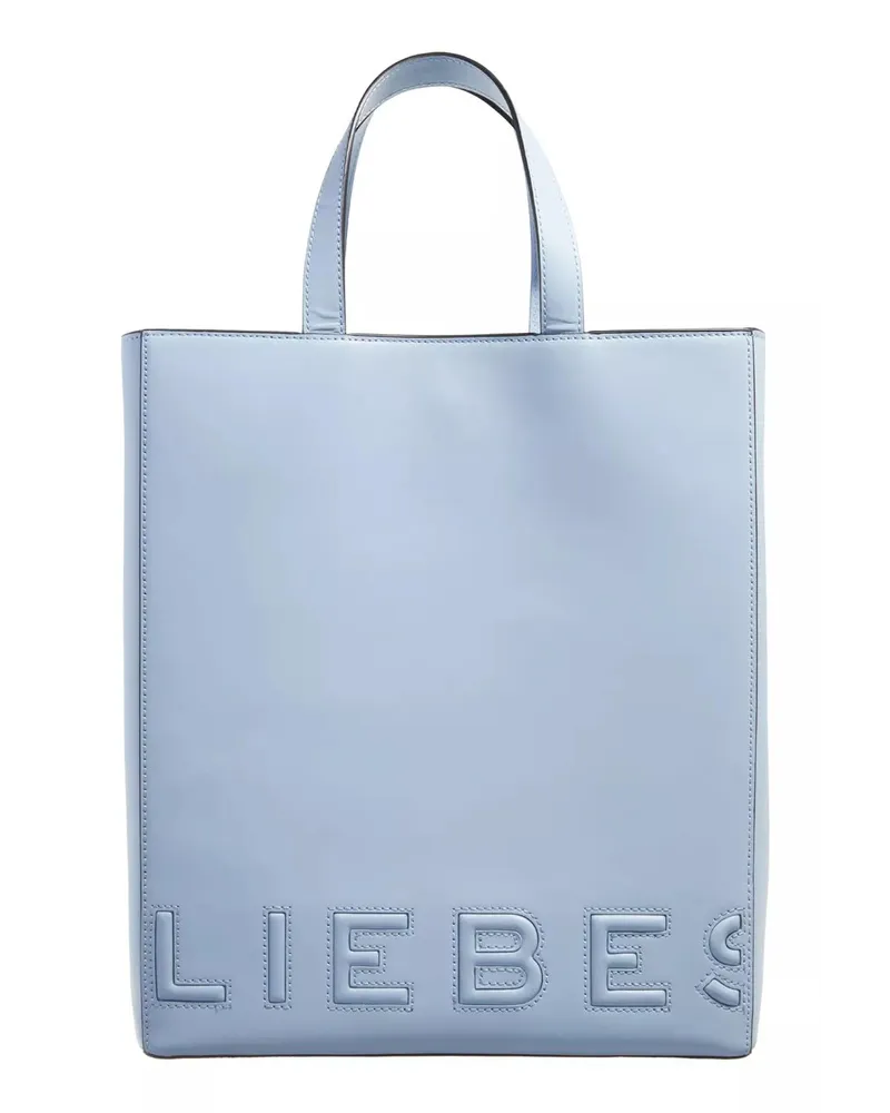 Liebeskind Tote Paper Bag Logo Carter Paperbag M Blau