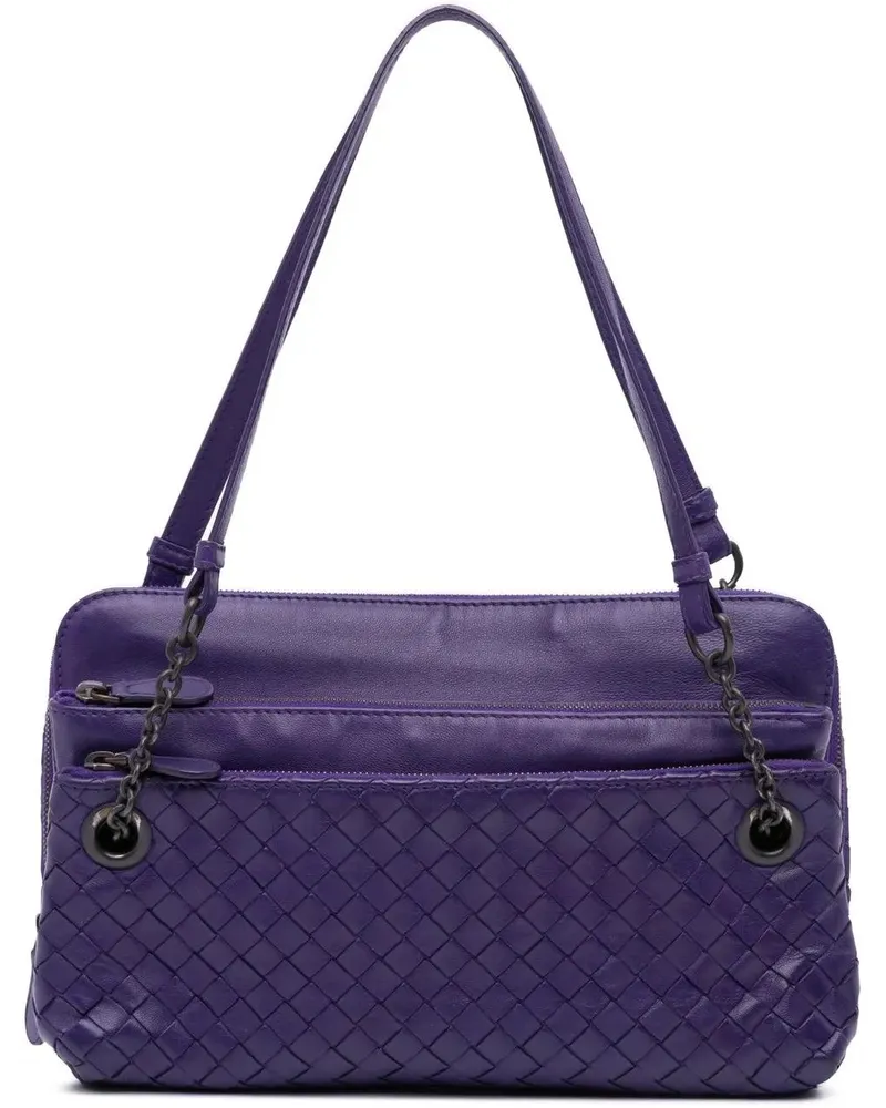 Bottega Veneta Hobo Bags Nappa Intrecciato Triple Zip Shoulder Bag orange Orange