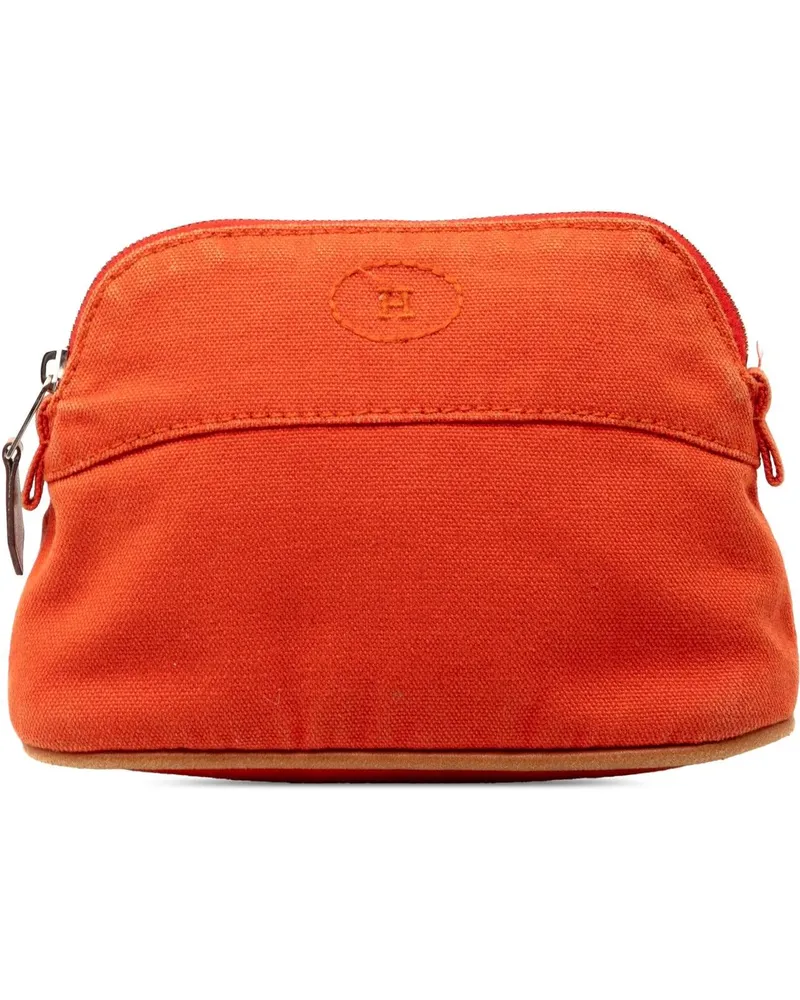 Hermès Kosmetiktaschen Mini Toile Bolide Case orange Orange