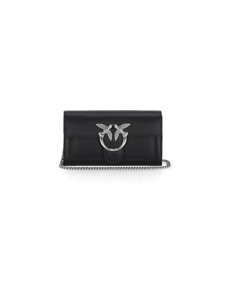 Pinko Portemonnaie Love One Simply Wallet schwarz Schwarz