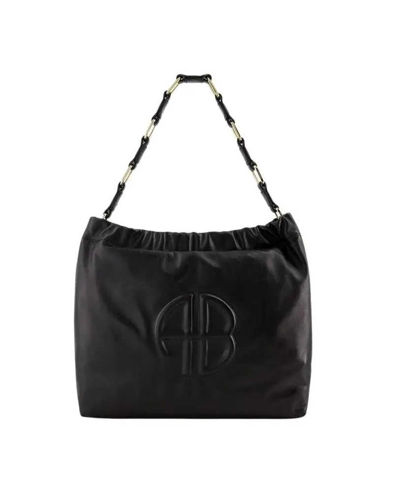 Anine Bing Hobo Bags Kate Shoulder Bag - Leather - Black schwarz Schwarz