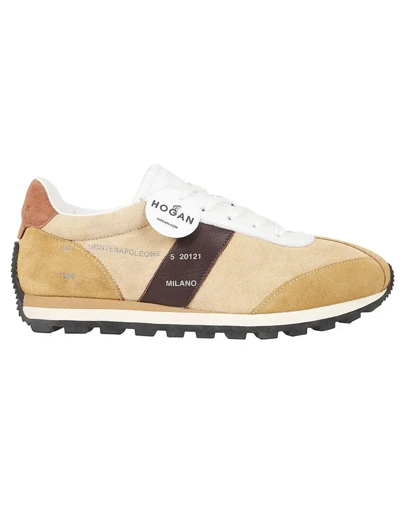 Hogan Low-Top Sneaker H671 Leather And Suede Sneakers beige Beige