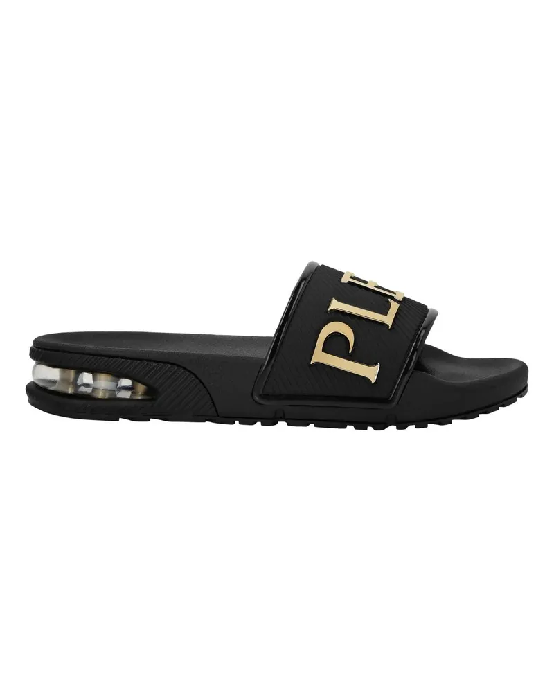 Philipp Plein Slipper & Pantoletten Badeschuhe schwarz Schwarz
