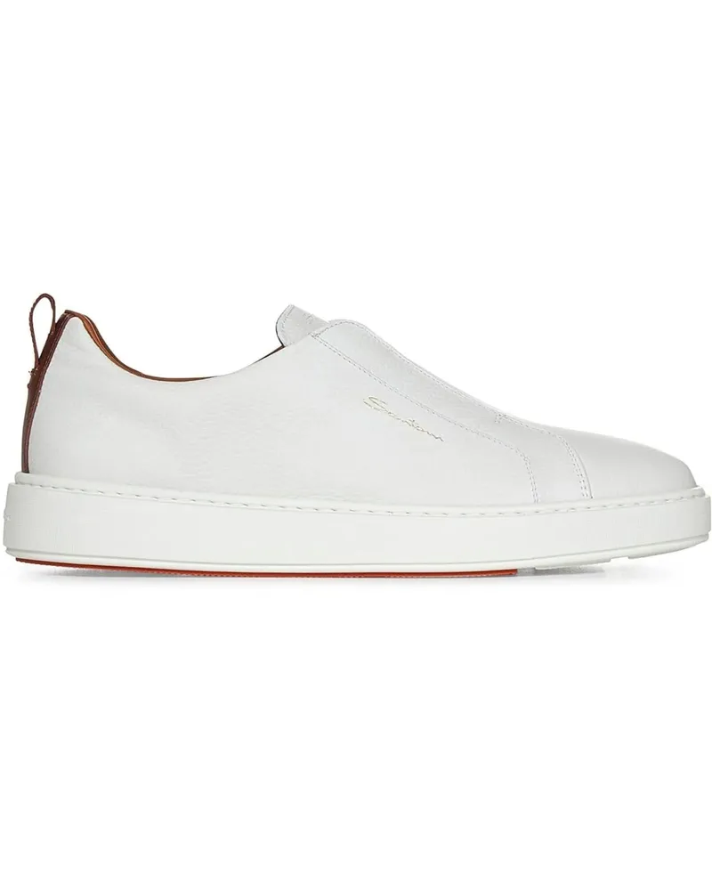 Santoni Low-Top Sneaker Sneakers White weiß Weiß