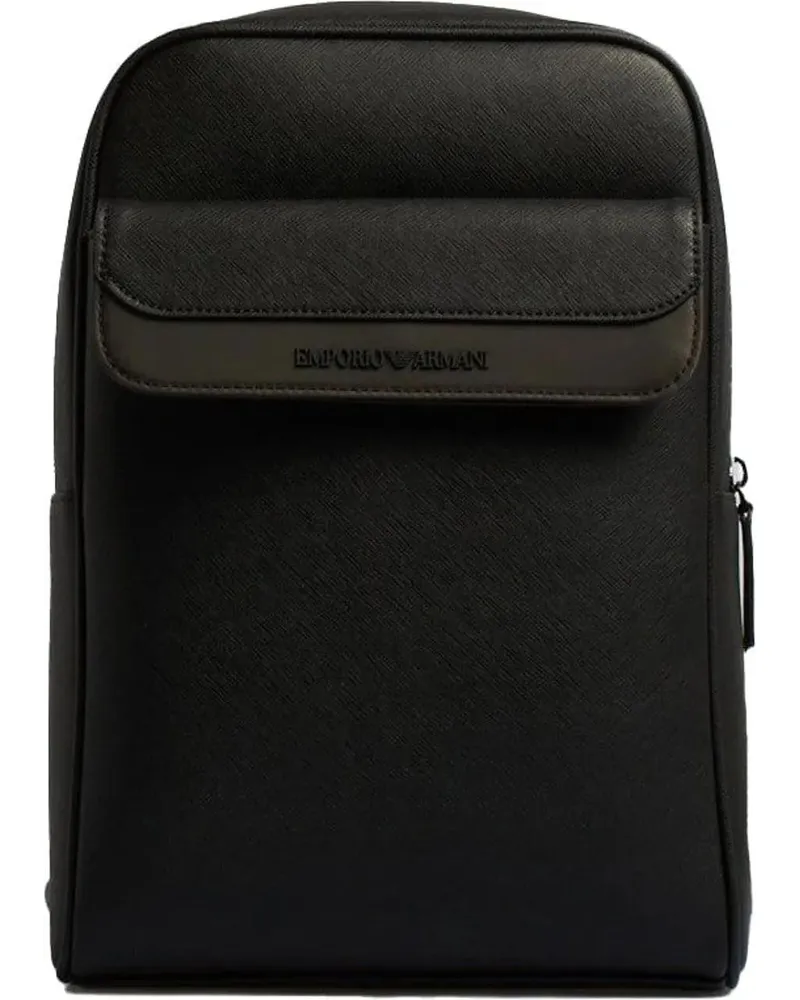 Emporio Armani Hobo Bags Black/Green Combination Shoulder Bag schwarz Schwarz