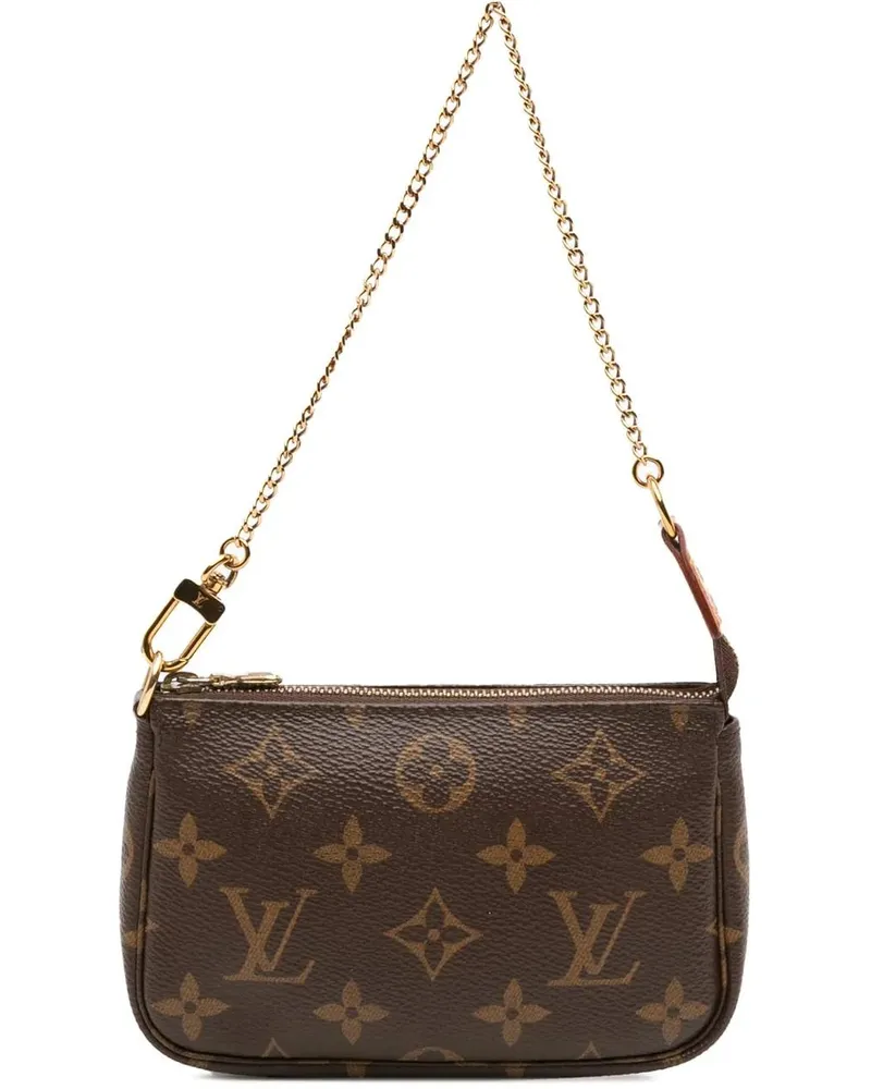 Louis Vuitton Crossbody Bags Monogram Mini Pochette Accessoires braun Braun