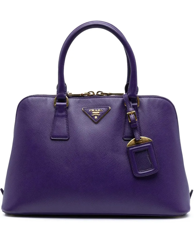 Prada Hobo Bags Medium Saffiano Lux Promenade Satchel orange Orange