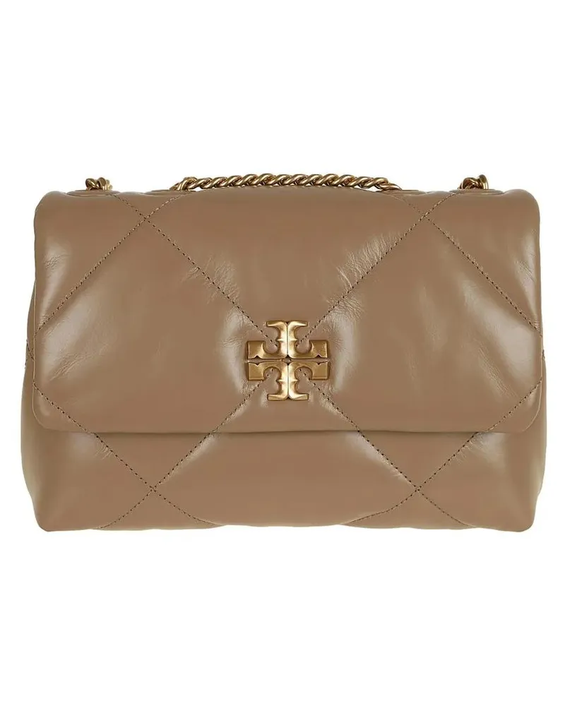 Tory Burch Hobo Bags Brown Kira Diamond Quilt Convertible Soft Leather braun Braun