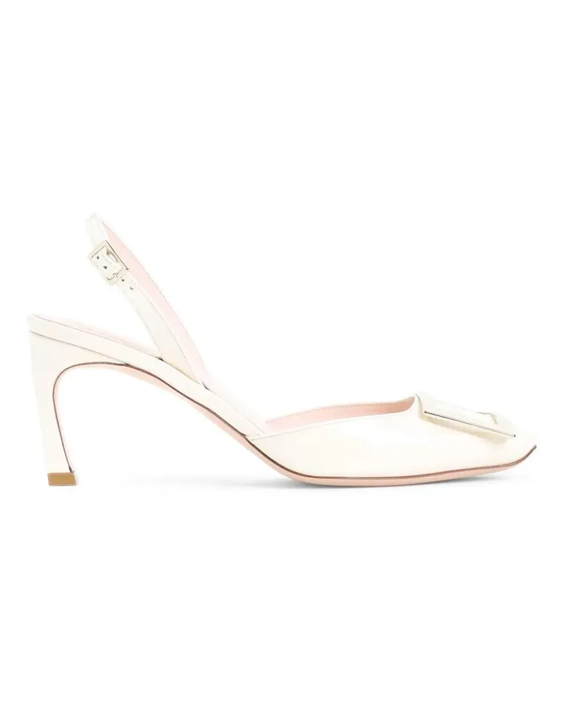 Roger Vivier Hohe Schuhe Trompette Metal Pumps beige Beige