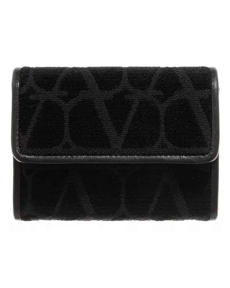 Valentino Garavani Portemonnaie Card Holder Sculpture Schwarz