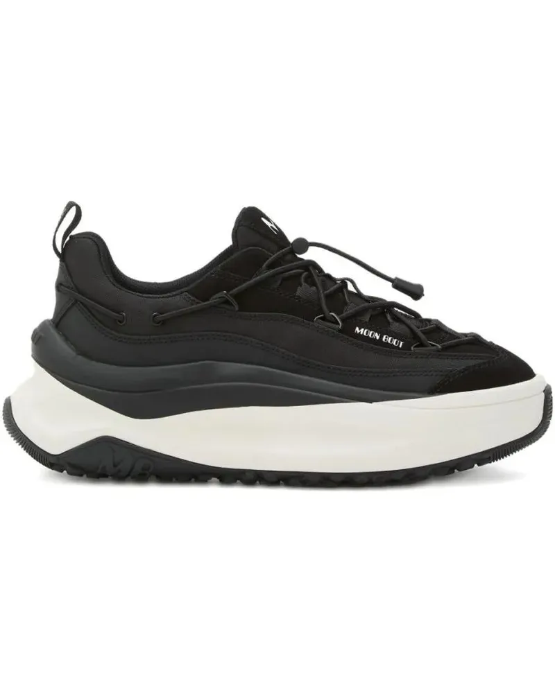 Moon Boot Low-Top Sneaker Black Ankle Sneakers With Distinctive Sole schwarz Schwarz