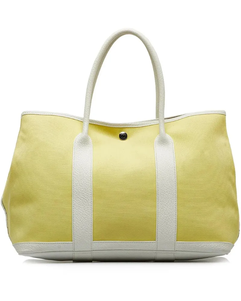 Hermès Crossbody Bags 2014 Toile Garden Party TPM gelb Gelb