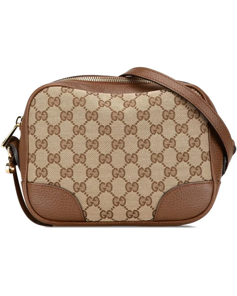 Gucci Hobo Bags 2000-2015 GG Canvas Bree Crossbody braun Braun