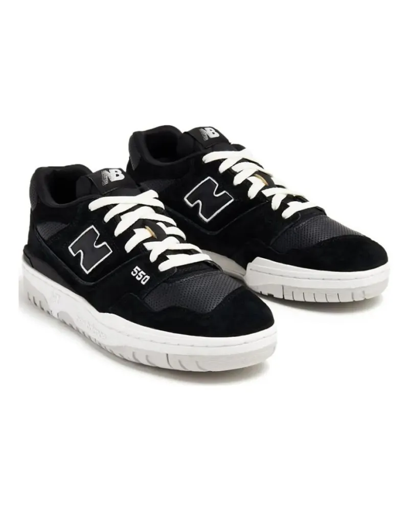 New Balance Low-Top Sneaker 550 Suede Pack Black/White Sneakers schwarz Schwarz
