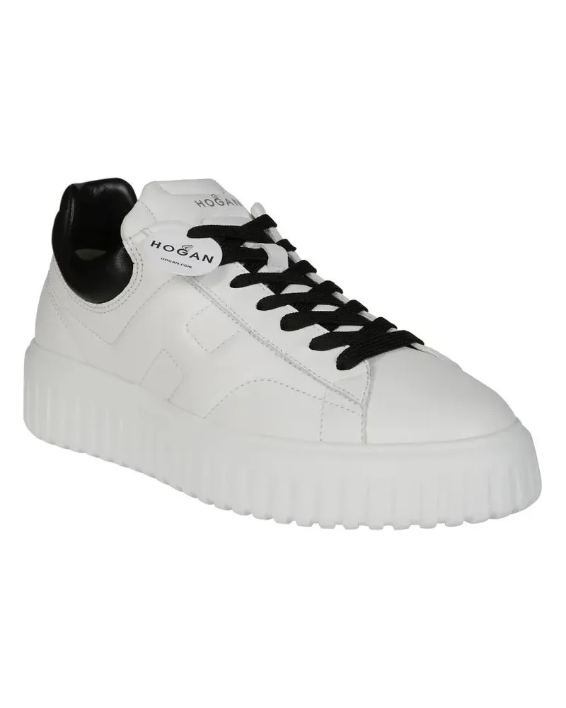 Hogan Low-Top Sneaker White Leather Sneakers With Sole weiß Weiß