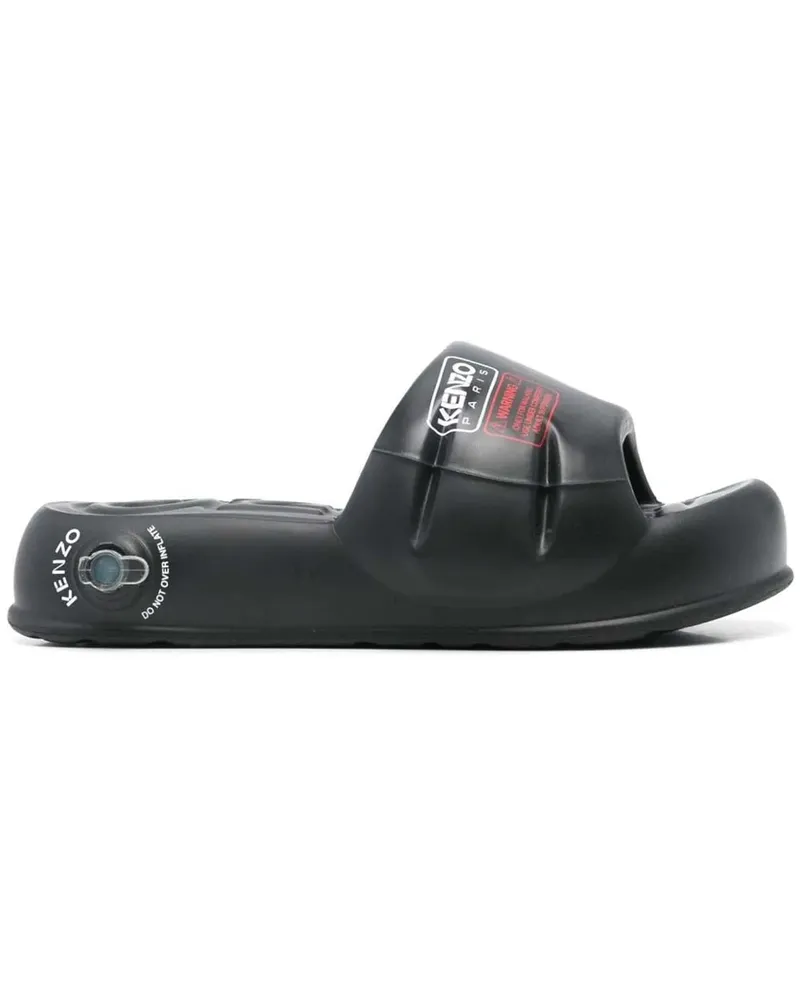 Kenzo Sandalen Sandals Black schwarz Schwarz