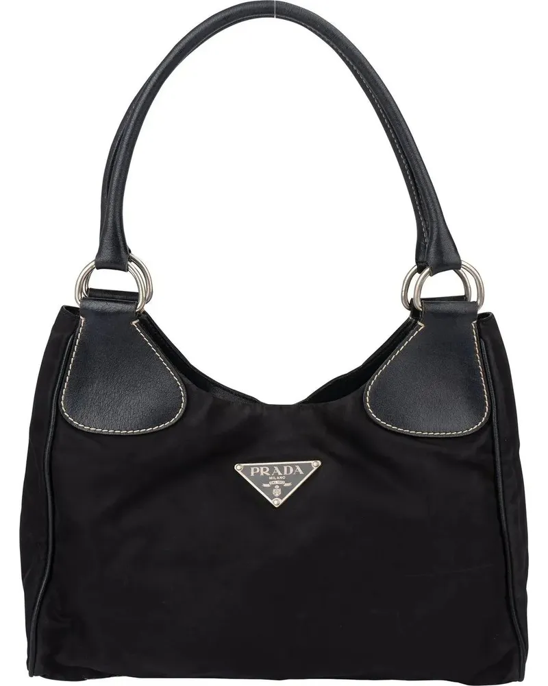 Prada Crossbody Bags  Black Nylon Triangle Handbag schwarz Schwarz