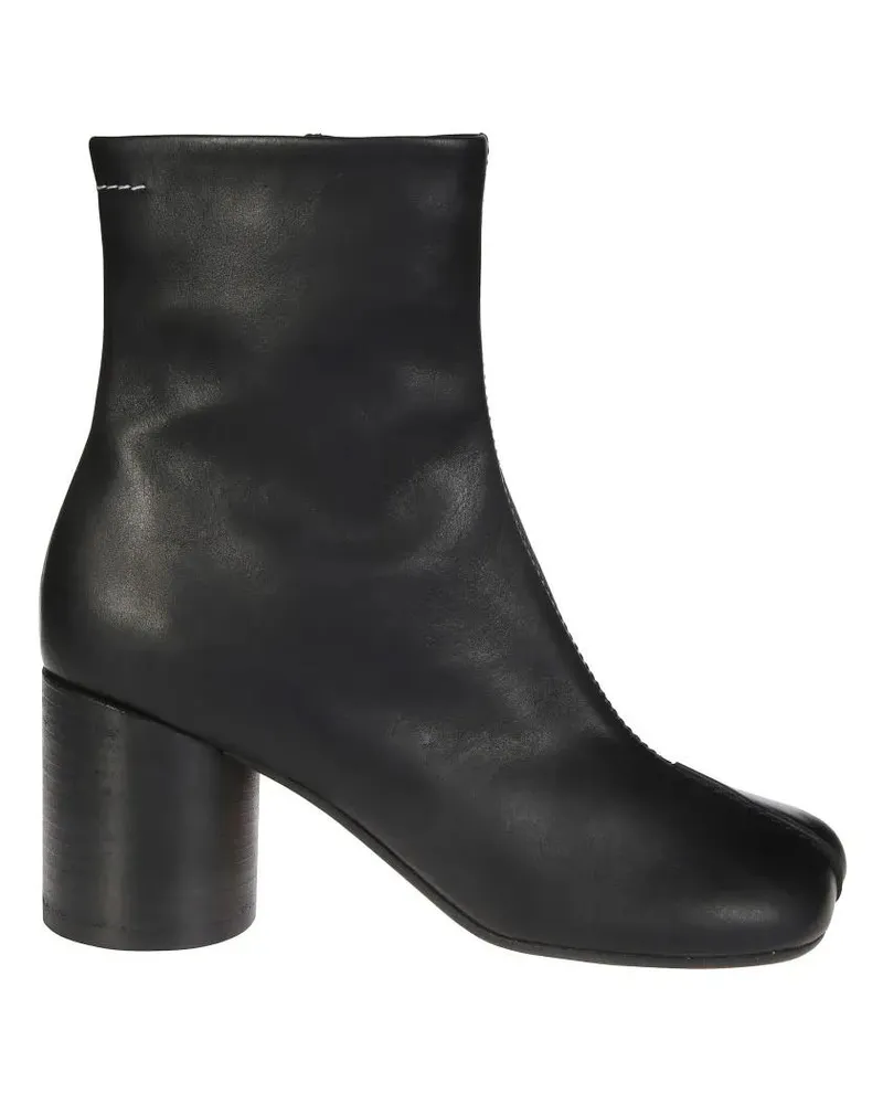 Maison Margiela Stiefel Mid-Height Block Heel Ankle Boots schwarz Schwarz