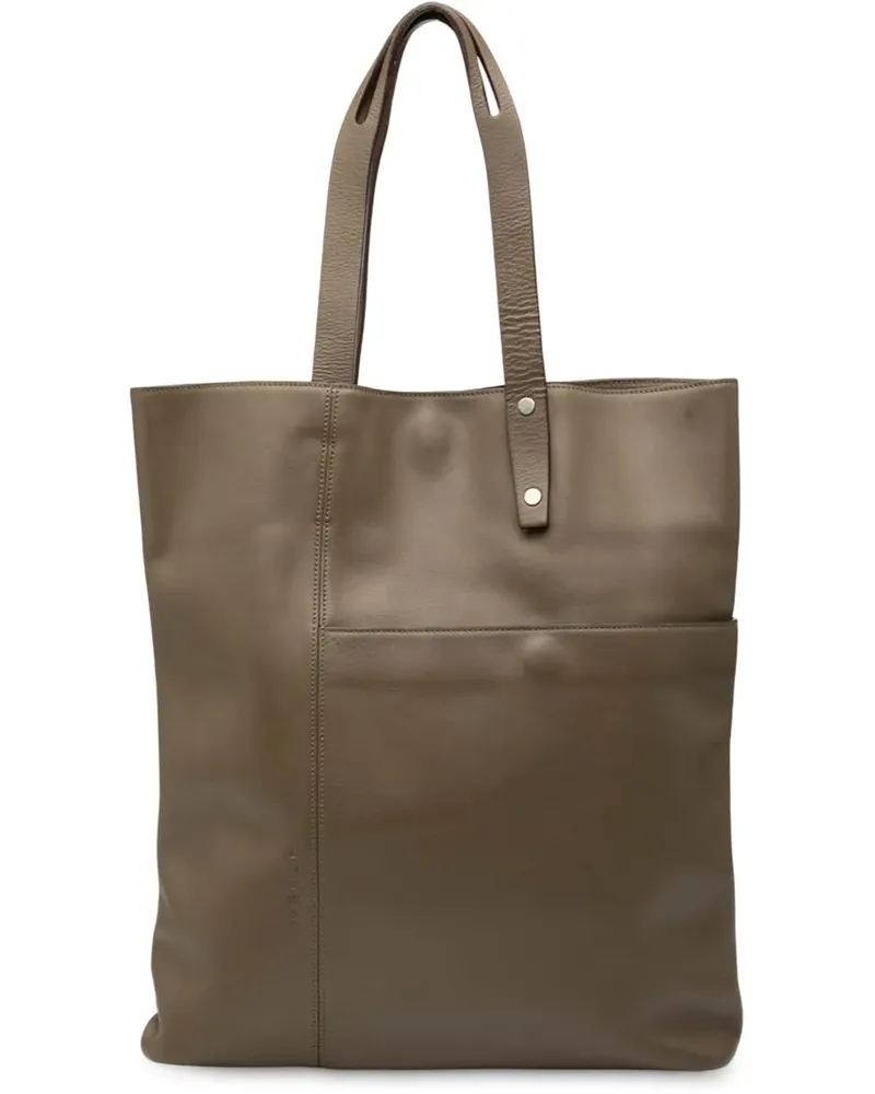 Loewe Shopper Leather Tote braun Braun