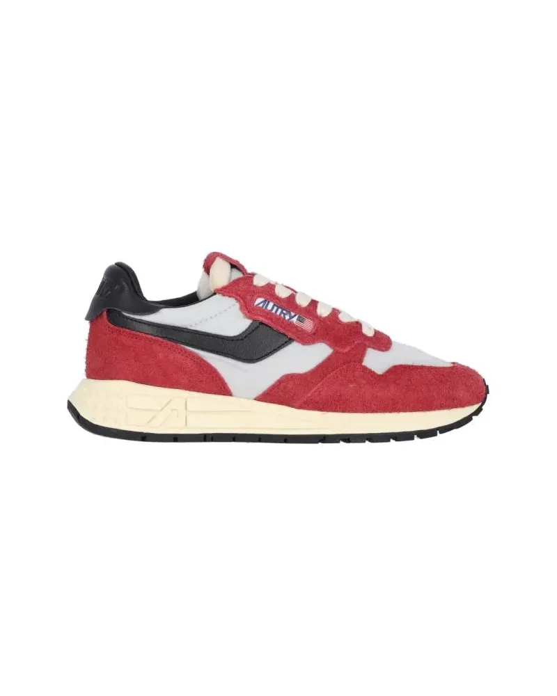 AUTRY Low-Top Sneaker Reelwind Low-Top Sneakers In Red Crackled Leather rot Rot