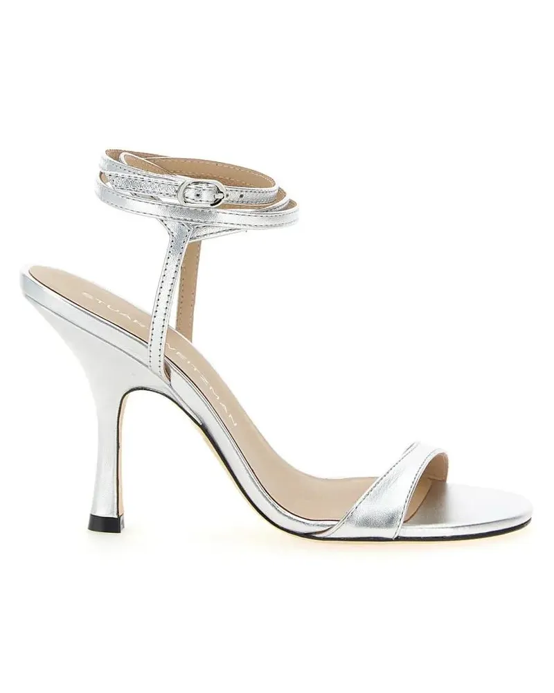 Stuart Weitzman Sandalen Nudist Wrap' Sandals silberfarben 