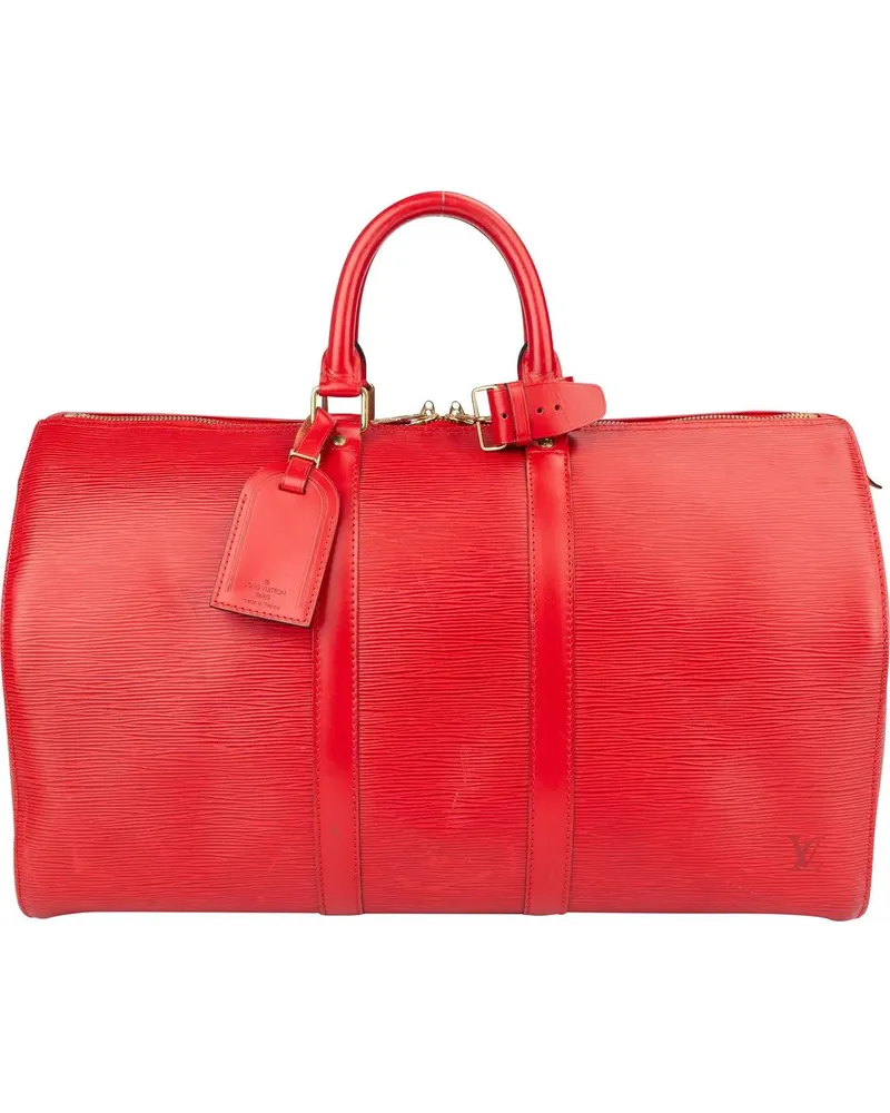 Louis Vuitton Crossbody Bags  Rouge Epi Leather Keepall 45 rot Rot