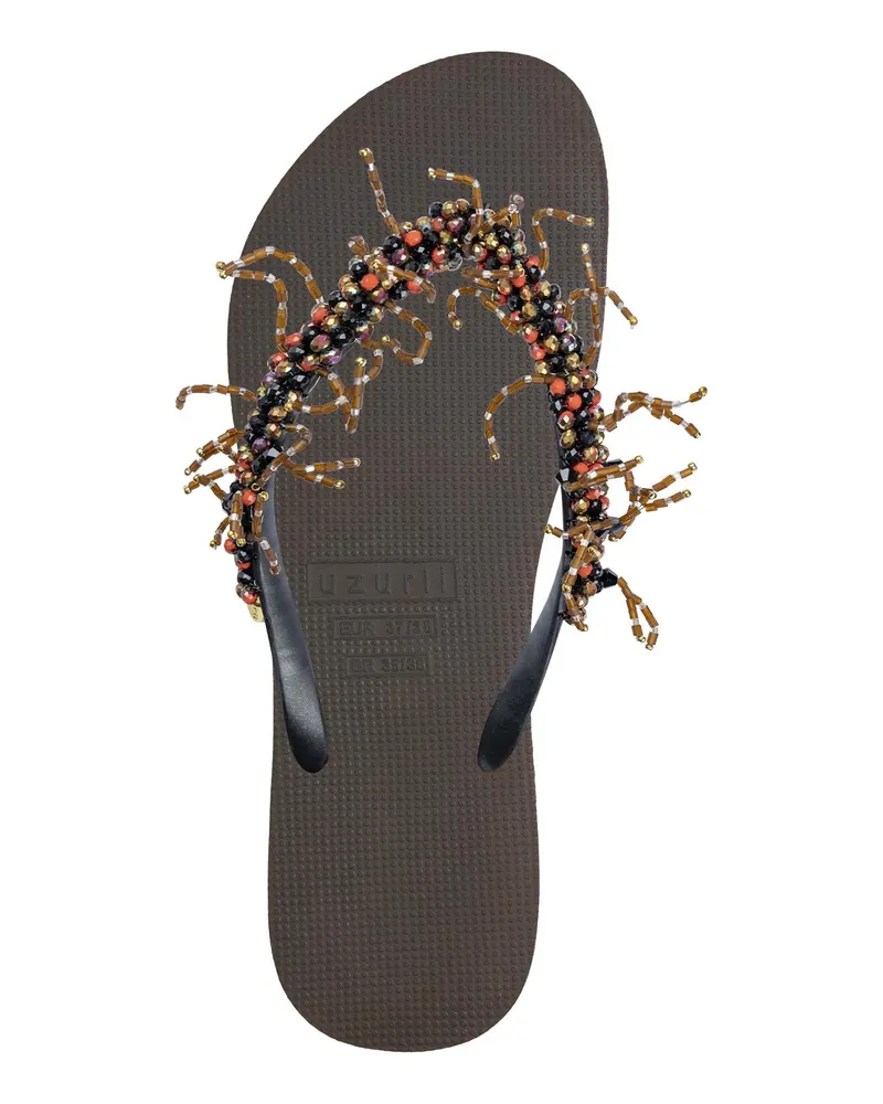 uzurii Slipper & Pantoletten Zehentrenner Bahia Salmon braun Braun