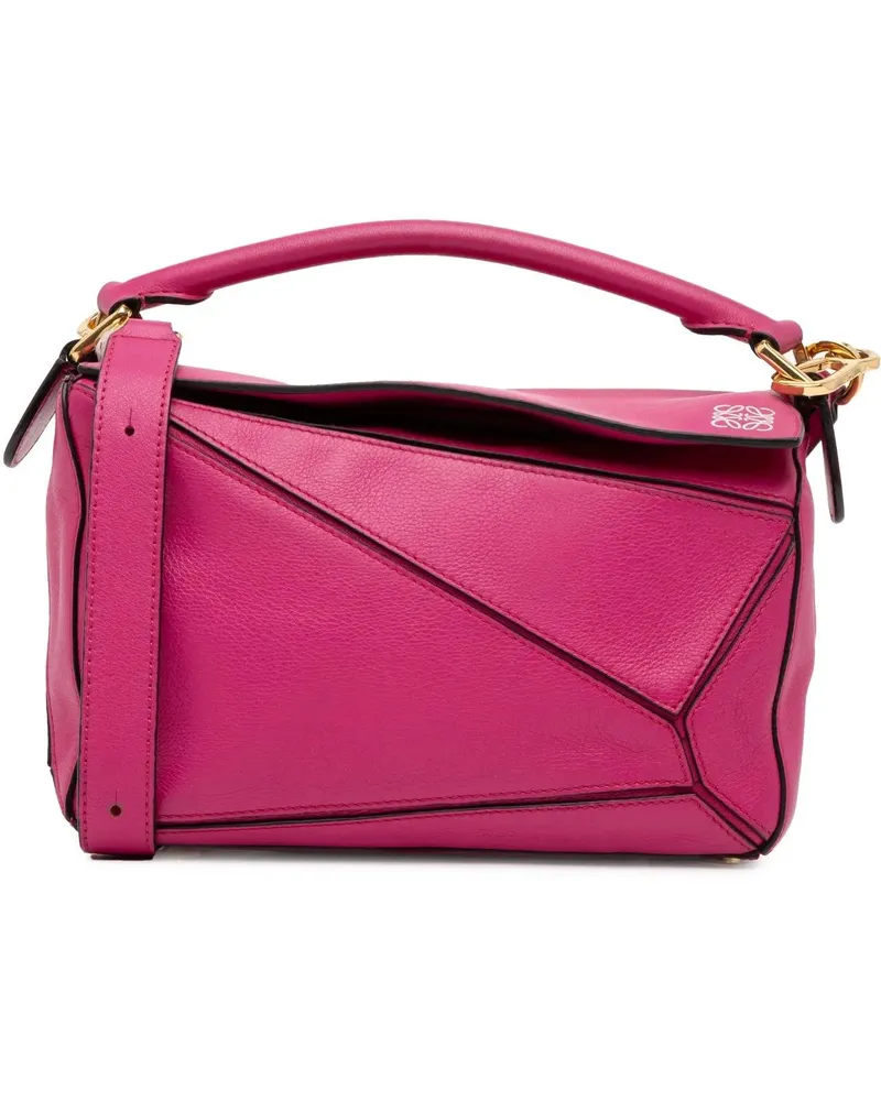 Loewe Hobo Bags Small Calfskin Puzzle Satchel rosa Gold