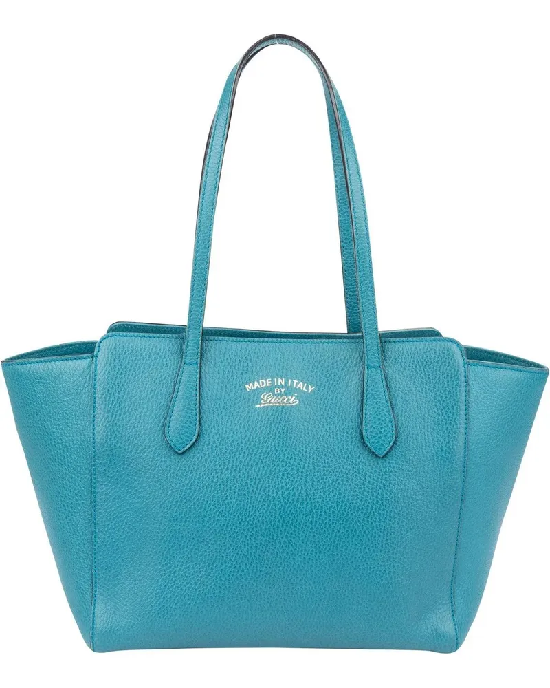 Gucci Crossbody Bags  Blue Leather Swing Shoulder Bag schwarz Schwarz