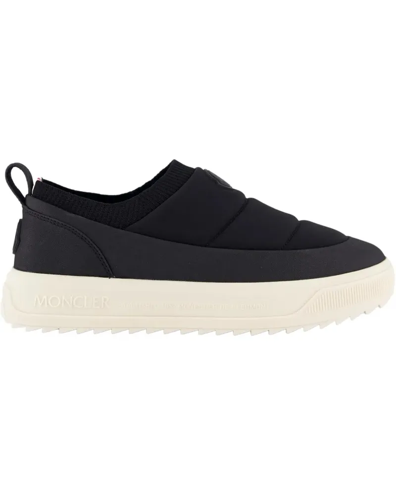 Moncler Low-Top Sneaker Heren Altive Slip On Wit/Zwart schwarz Schwarz
