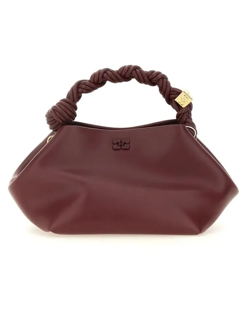Ganni Hobo Bags "Bou" Bag Small rot Rot