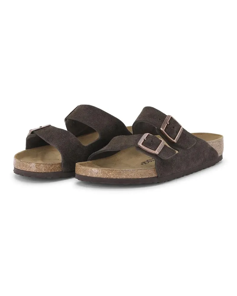 Birkenstock Low-Top Sneaker Sandale Arizona aus Veloursleder braun Braun