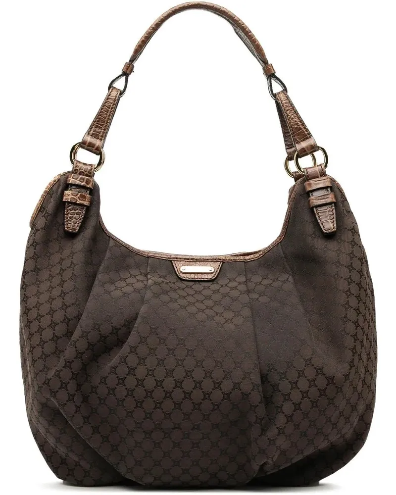 Celine Hobo Bags Macadam Canvas Hobo braun Braun