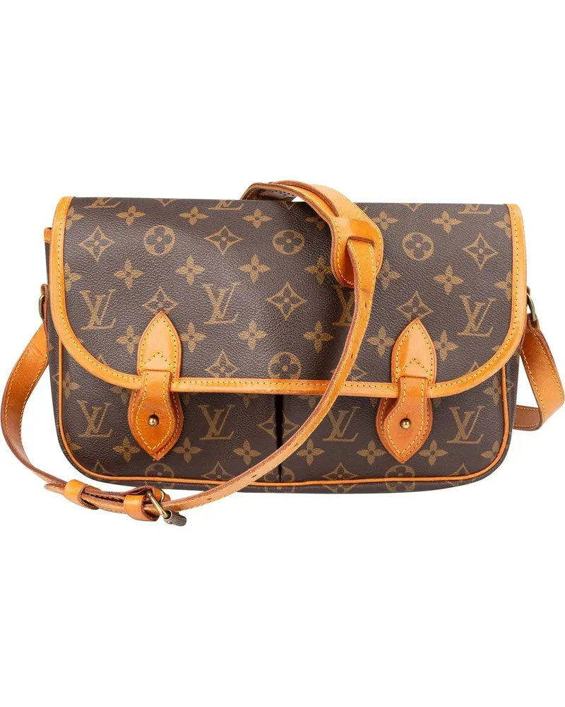Louis Vuitton Crossbody Bags  Canvas Monogram Gibeciere MM Crossbo braun Braun