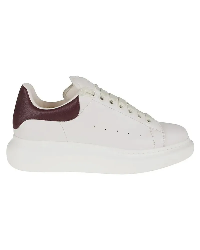 Alexander McQueen Low-Top Sneaker White Oversized Leather Sneakers weiß Weiß