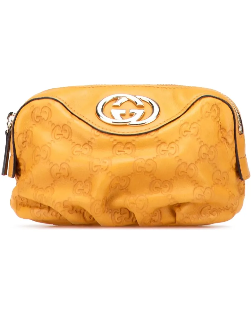 Gucci Kosmetiktaschen ssima Pouch gelb Gelb