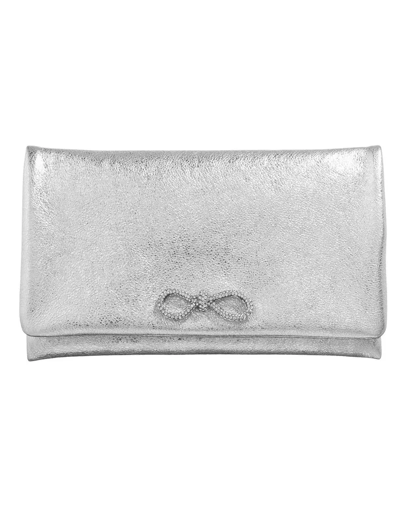 Abro Clutches Clutch Strass/ White / Whitegold silberfarben 