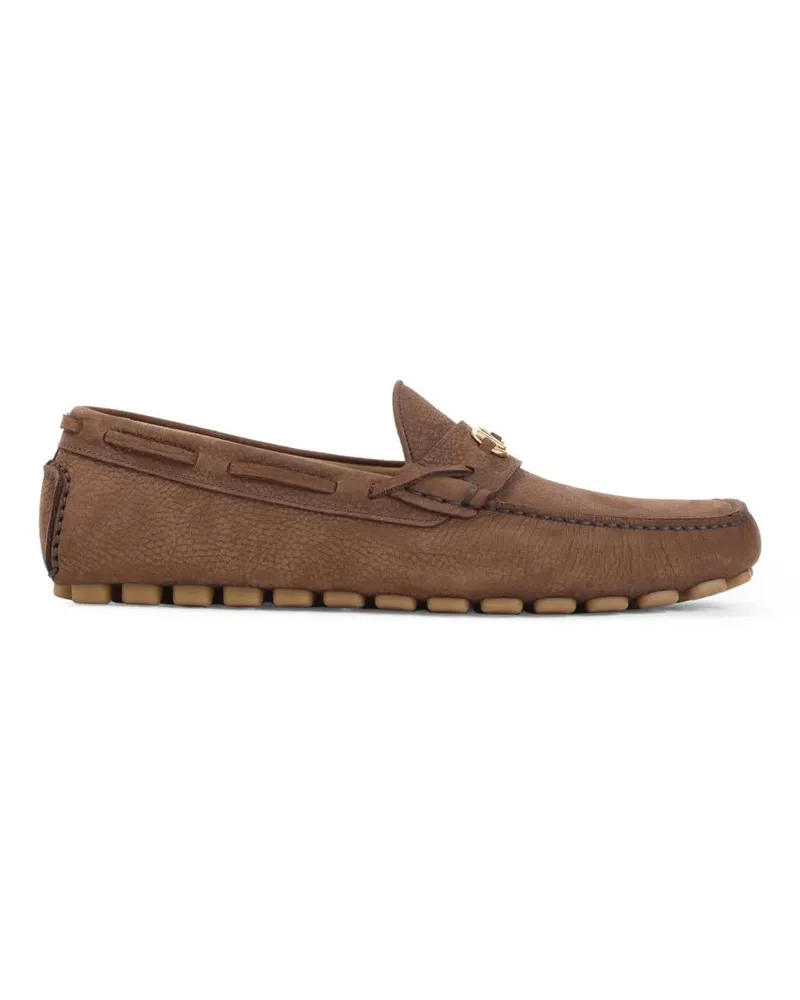 Valentino Garavani Leather Laced Shoes braun Braun