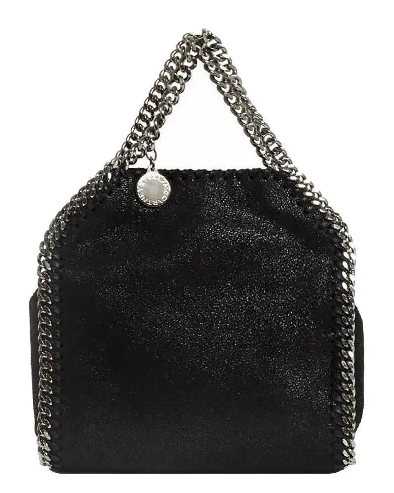 Stella McCartney Shopper & Totes Tiny Tote Eco Shaggy Deer schwarz Schwarz