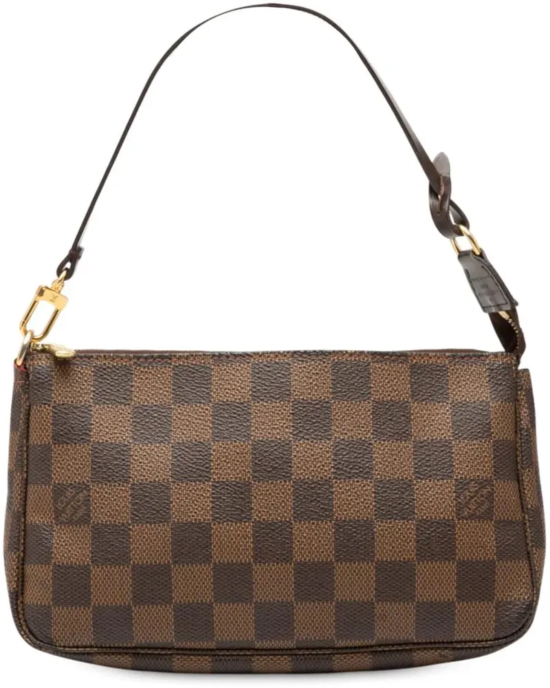 Louis Vuitton Hobo Bags Damier Ebene Pochette Accessoires braun Braun