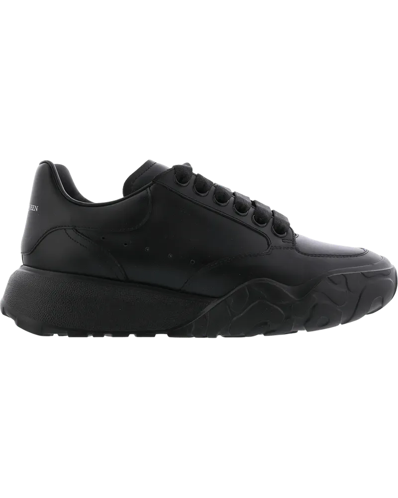 Alexander McQueen Low-Top Sneaker Dames New Court Sneaker Zwart schwarz Schwarz