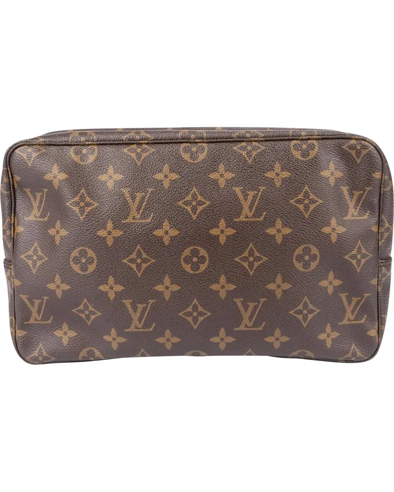 Louis Vuitton Crossbody Bags  Canvas Monogram Trousse Toilette 28 braun Braun