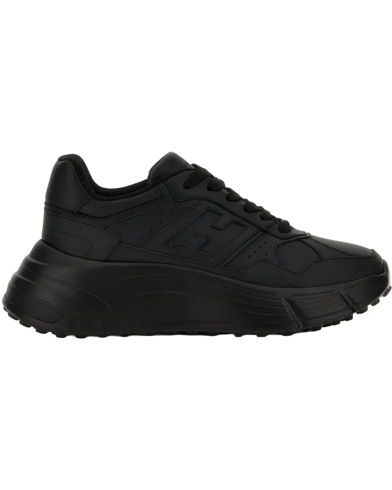 Hogan Low-Top Sneaker Flat Shoes Black schwarz Schwarz