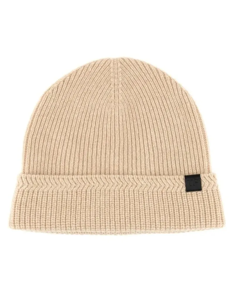 Tom Ford Caps & Mützen Cashmere Beanie Hat braun Braun